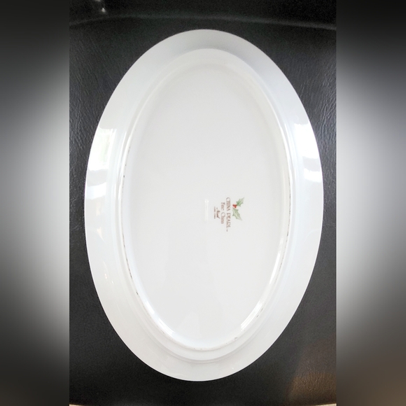 China Pearl NOEL Fine China Liling TWO (2) Serving Platters 14 1/8" x 9 11/16" - Picture 7 of 7
